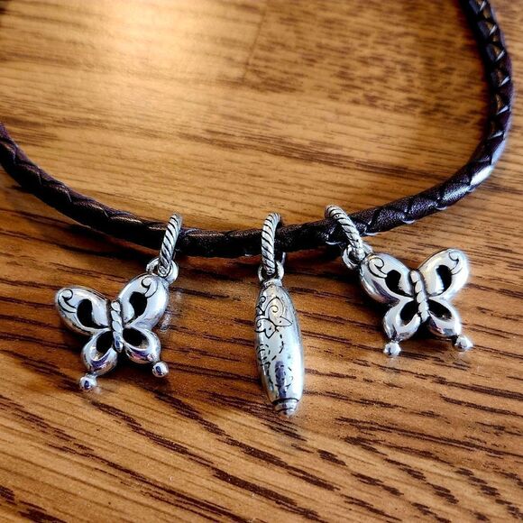 BRIGHTON Silver Butterfly Dangle Charms, $20 Each! - Picture 2 of 4